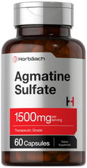 Horbäach Agmatine Sulfate Capsules bottle - 1500mg per serving, 60 count