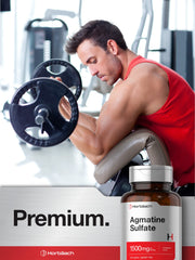 Horbäach Agmatine Sulfate Capsules bottle on white background