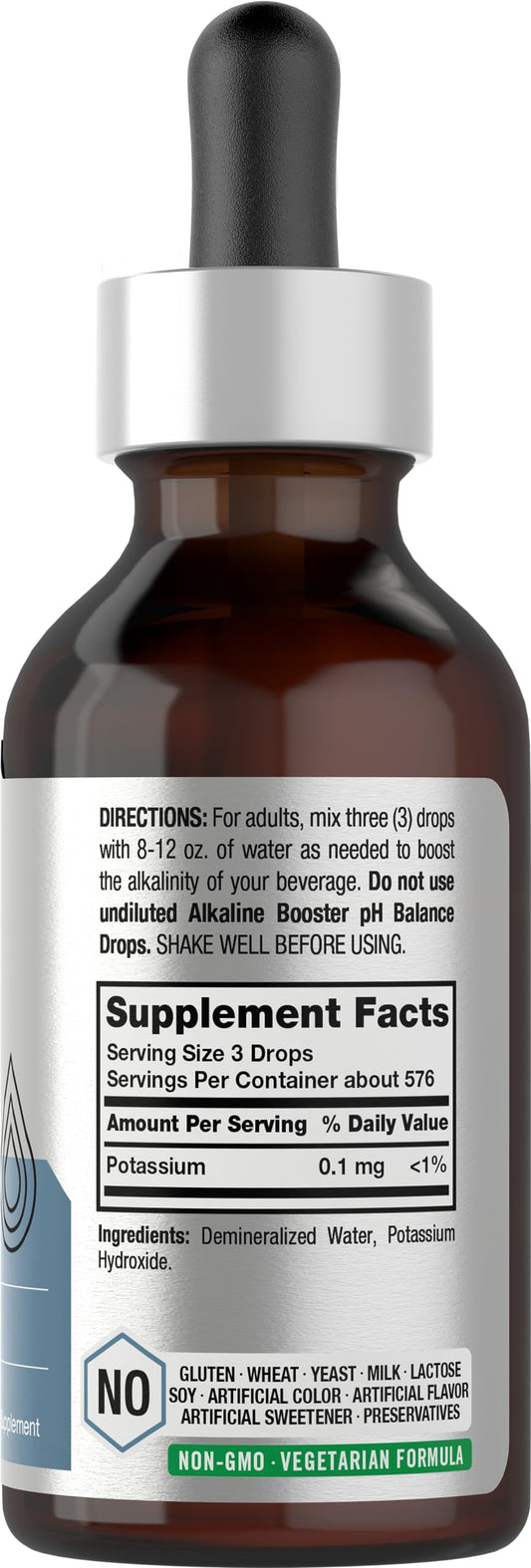 Dropper bottle of Horbaach Alkaline Water Drops