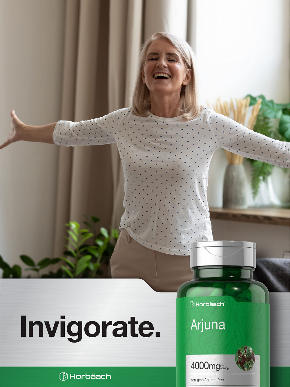 Non-GMO indication on Horbaach Arjuna packaging