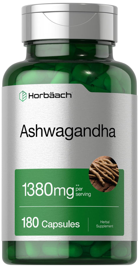 Horbäach Ashwagandha supplement bottle