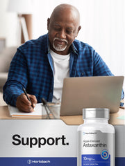 Lifestyle image of Horbäach Astaxanthin on countertop