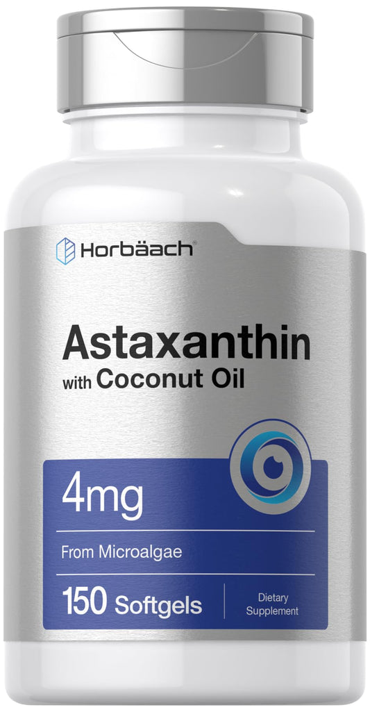 Horbäach Astaxanthin 4mg softgels – front view