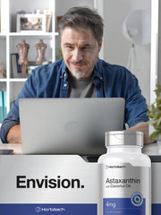 Nutrition Facts panel for Horbäach Astaxanthin 4mg