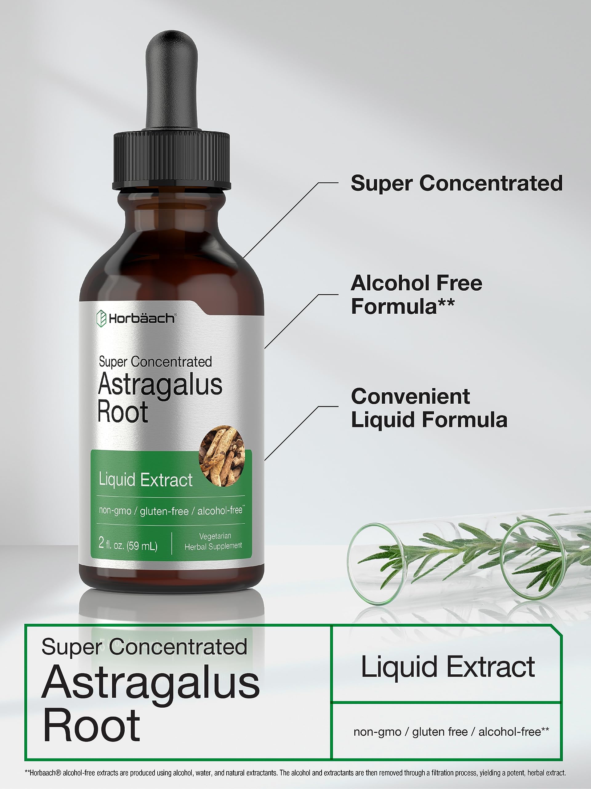Dropper dispensing Astragalus root liquid tincture