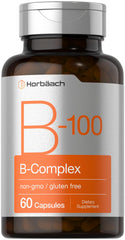 Horbäach B-100 Complex Vitamin bottle – front view