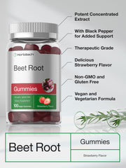Ingredient list showing vegan formula Horbaach Beet Root Gummies