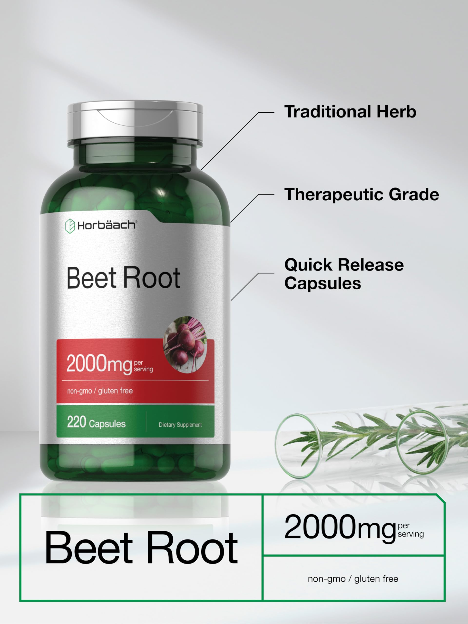 Close-up of Beet Root Powder Capsules