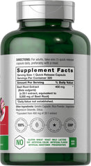 Beet root powder capsule close-up showing high potency formula