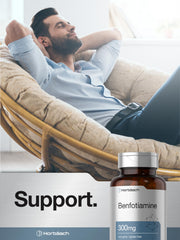 Side view of Horbaach Benfotiamine bottle