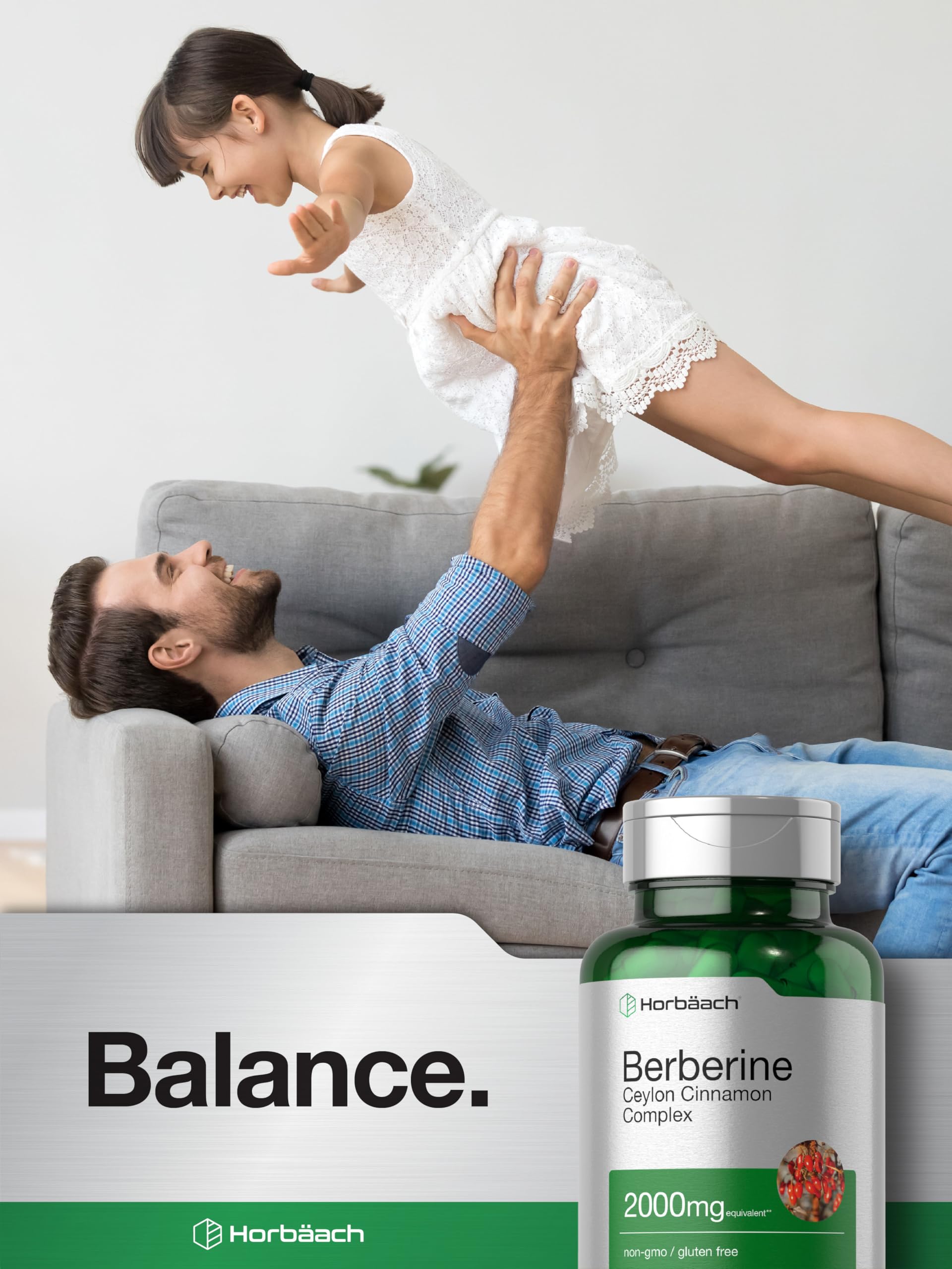 Bottle and packaging emphasizing Berberine complex