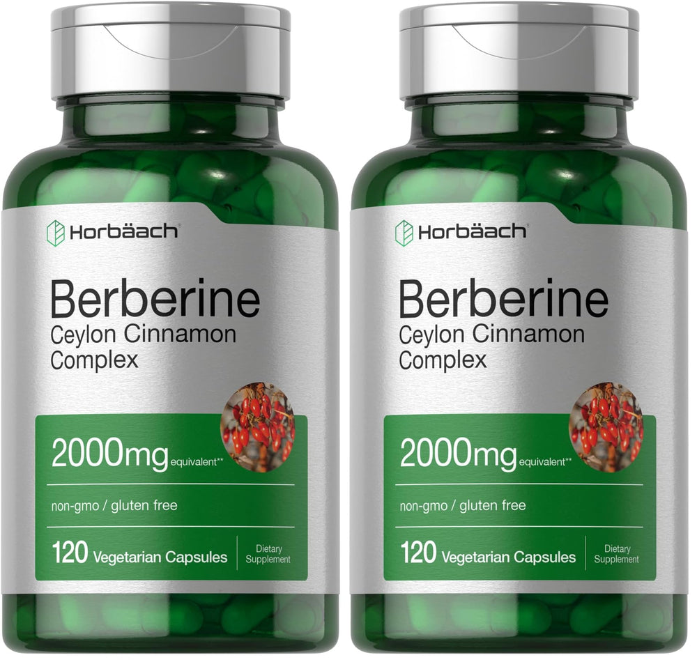 Horbäach Berberine with Ceylon Cinnamon bottle - front view