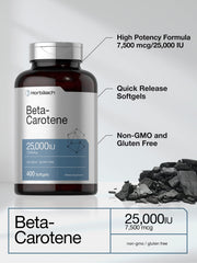 Serving size of Beta Carotene softgels
