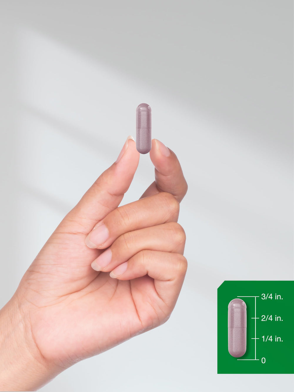 Lifestyle shot of Bilberry supplement on white background