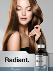 Box packaging for Horbäach Biotin Liquid Drops 4 fl oz