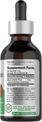 Side view of Horbaach Black Cohosh Root Tincture bottle