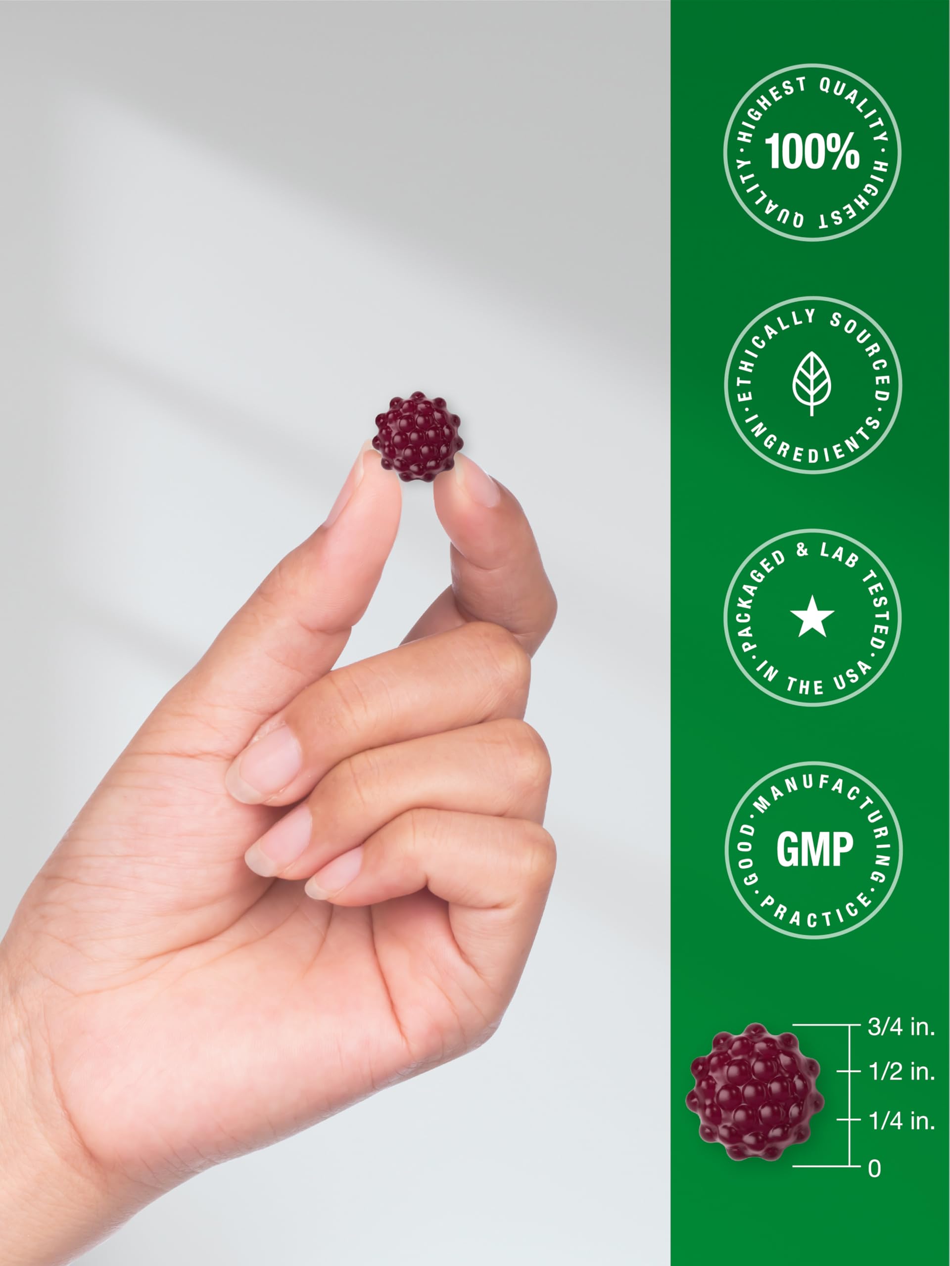 Lab-tested quality seal and trusted ingredients