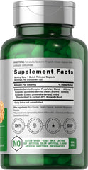 Back label showing supplement facts for Horbaach Boswellia Serrata Extract capsules