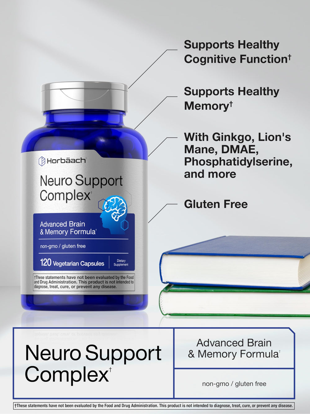 Laboratory tested quality seal for Horbäach Brain Supplement