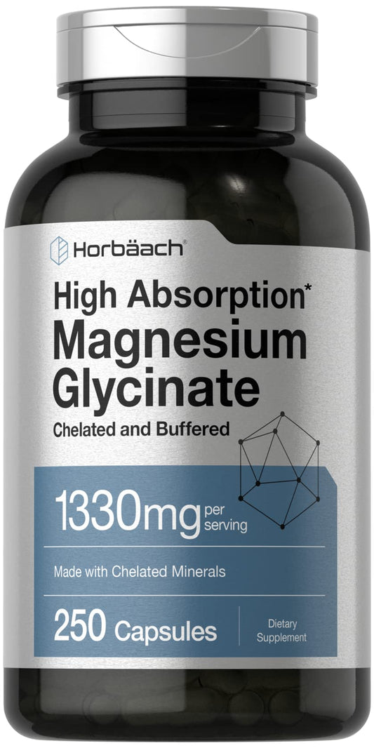 Horbäach Buffered Magnesium Glycinate bottle front view