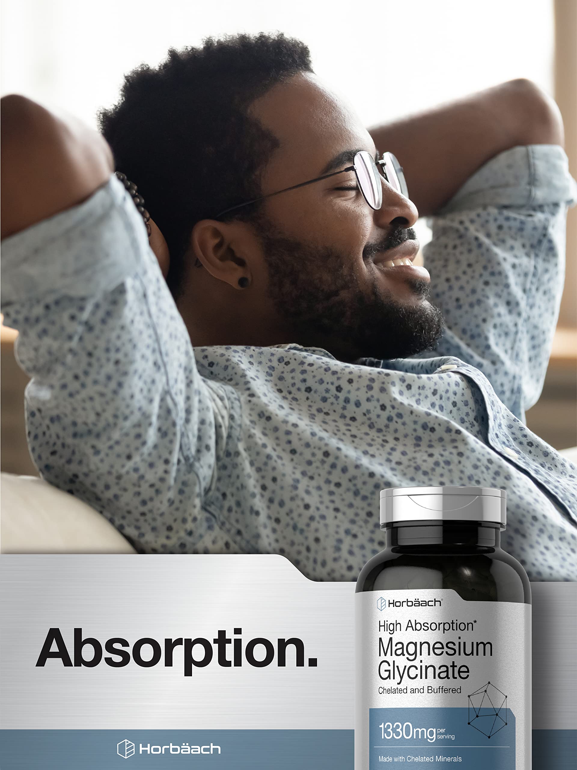 Nutrition label for Horbäach Magnesium Glycinate