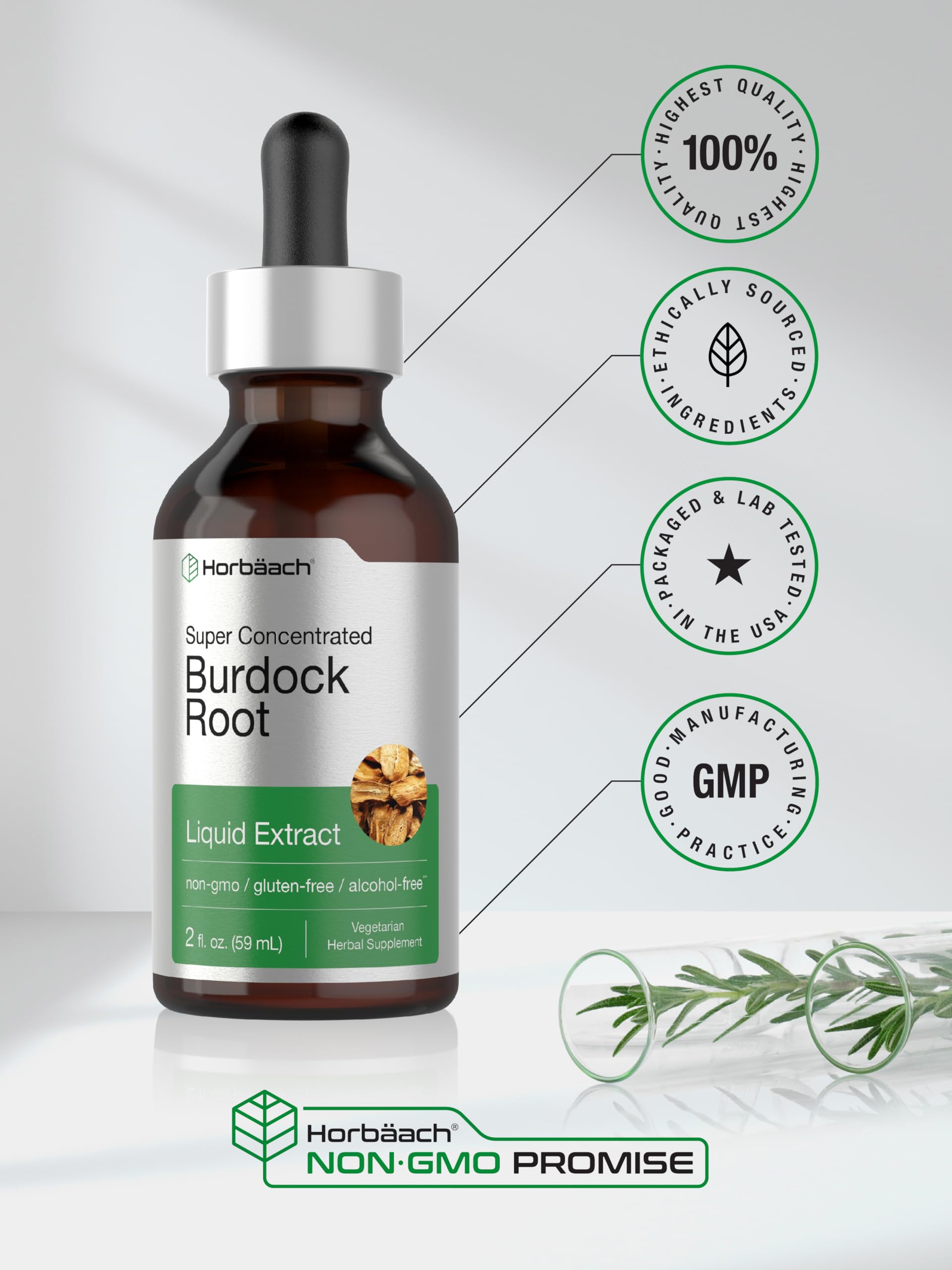 Herbal supplement bottle with dropper cap