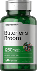Bottle of Horbaach Butchers Broom Capsules 1250mg