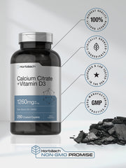 Horbäach Calcium Citrate with Vitamin D3 ingredients panel