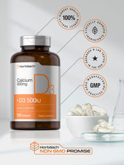 Softgel capsules close-up of Horbaach Calcium D3