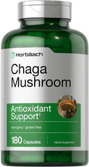 Horbäach Chaga Mushroom Capsules bottle front view