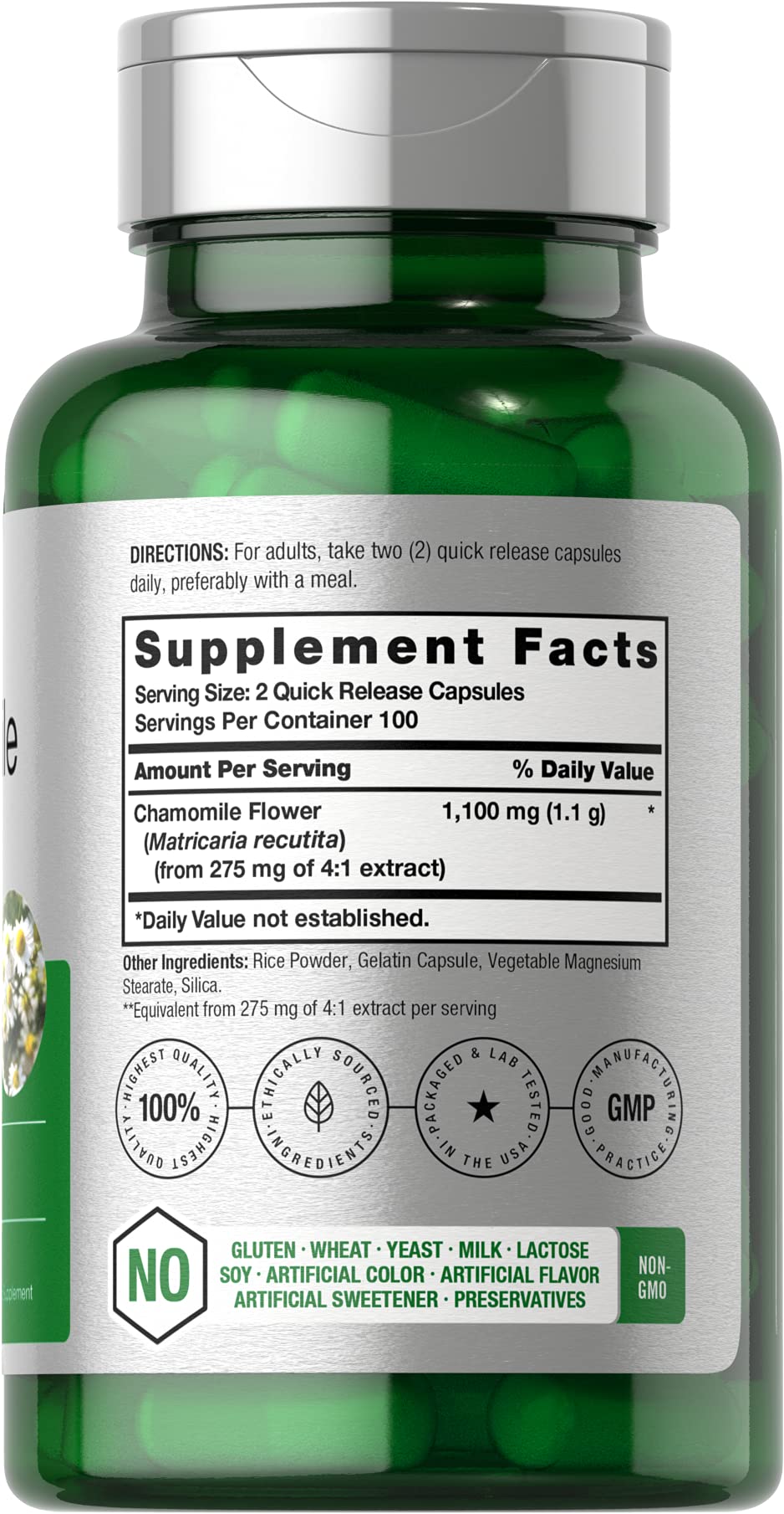 Chamomile extract capsules 1100mg
