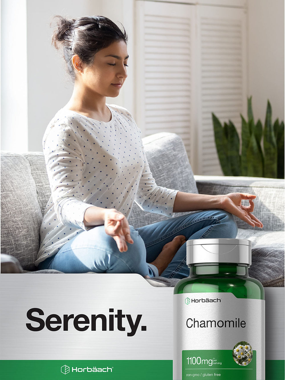 Supplement facts panel for Horbäach chamomile extract