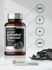 Coconut shell sourced activated charcoal illustration