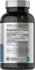 Close-up of Horbaach Chelated Magnesium label