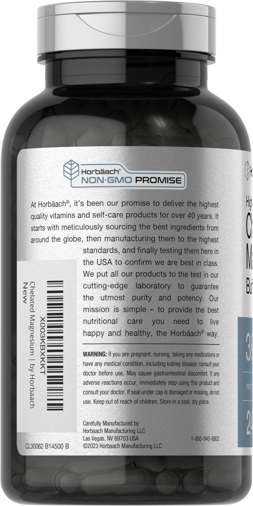Graphic showing 360mg magnesium per serving