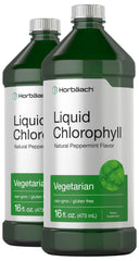 Front view of Horbaach Chlorophyll Liquid Drops 32 oz bottle