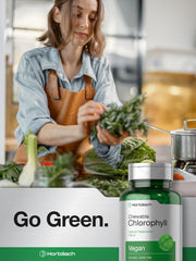 Close-up of Horbäach peppermint-flavored chlorophyll chews
