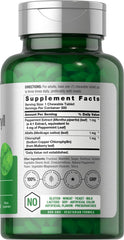 Vegan formula with alfalfa and chlorophyll on Horbäach packaging