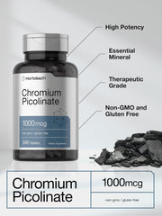 Chromium Picolinate 1000mcg per tablet close-up