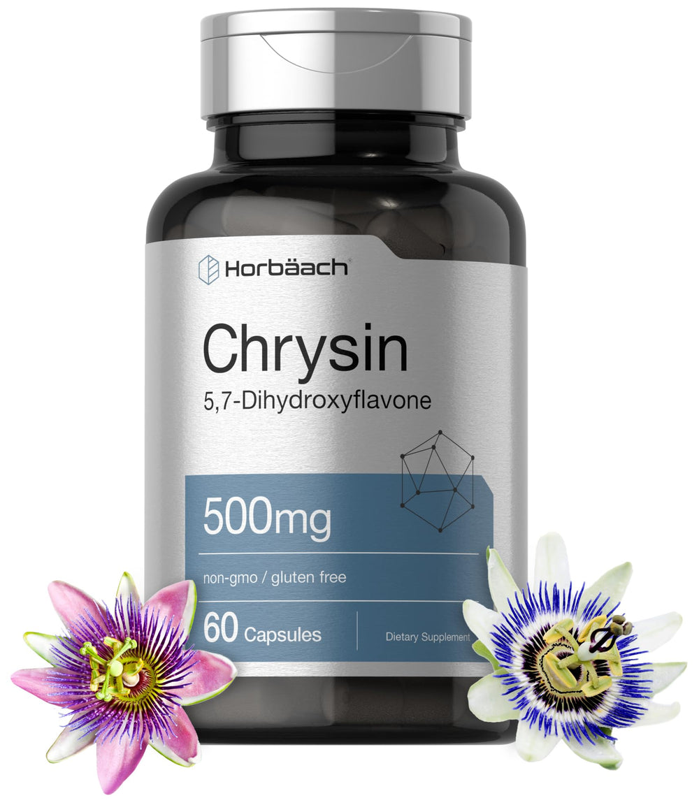 Horbäach Chrysin supplement bottle front view