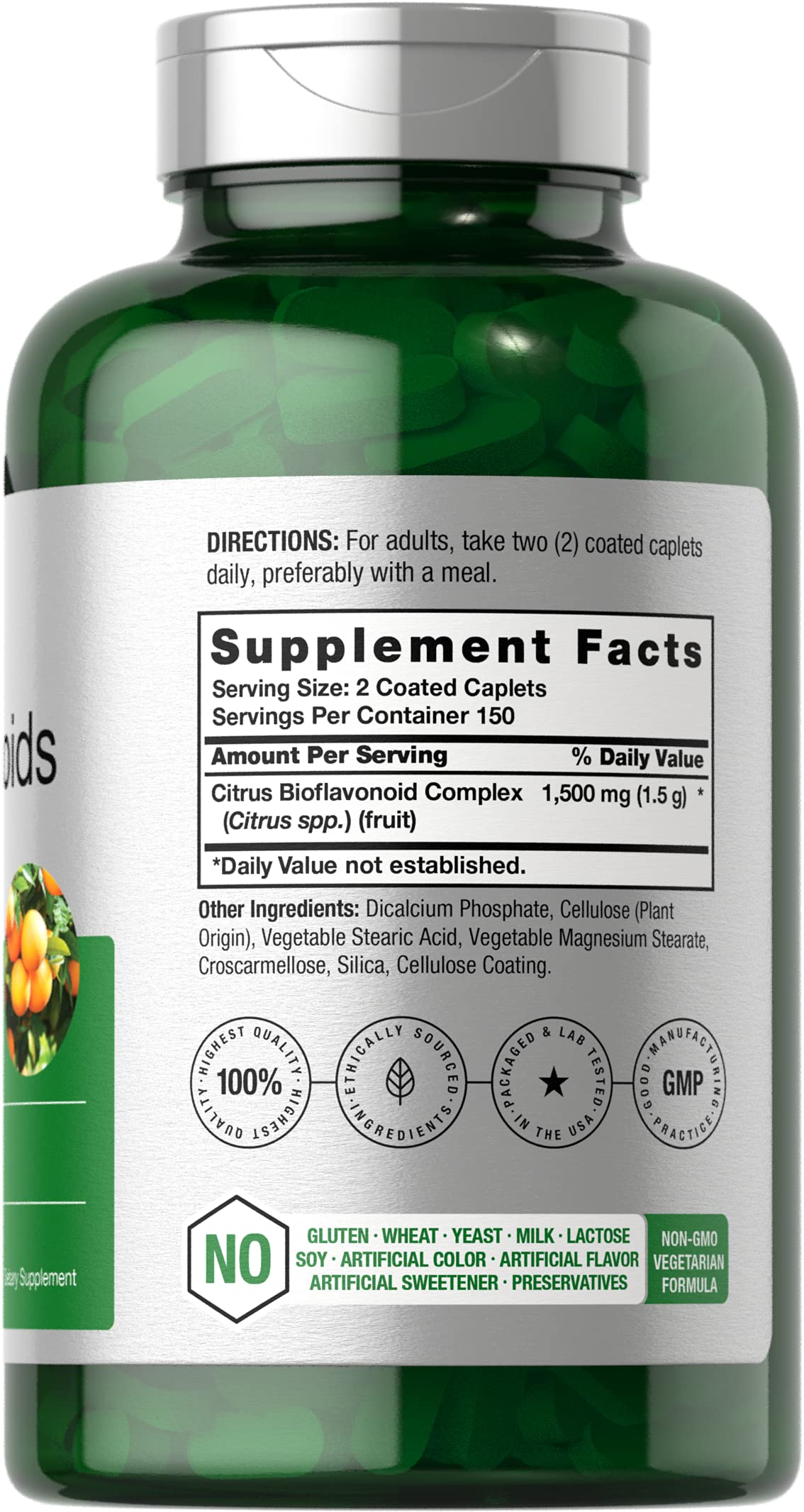 Front view of Horbaach Citrus Bioflavonoids bottle