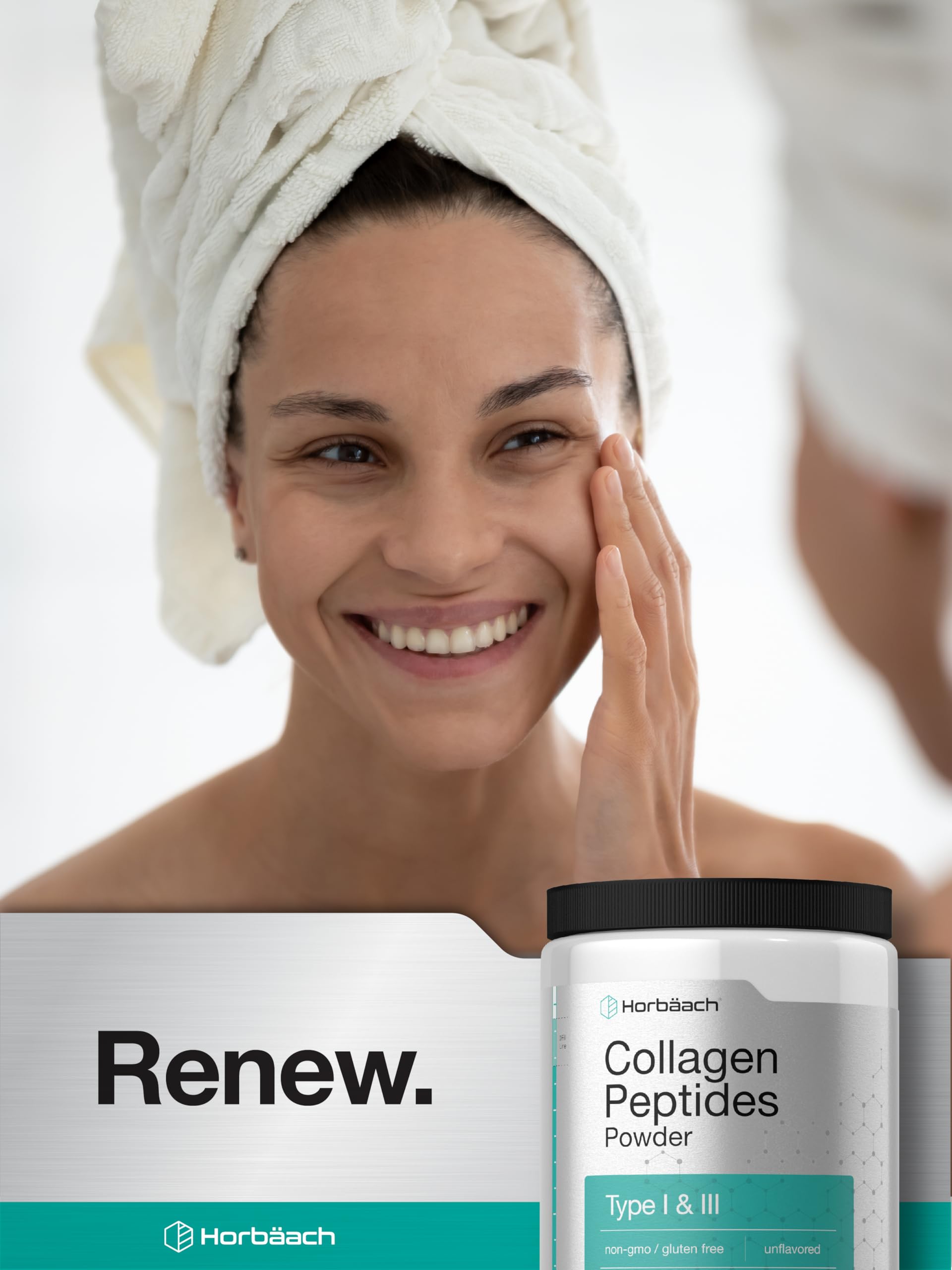 Horbäach collagen peptides 7oz packaging