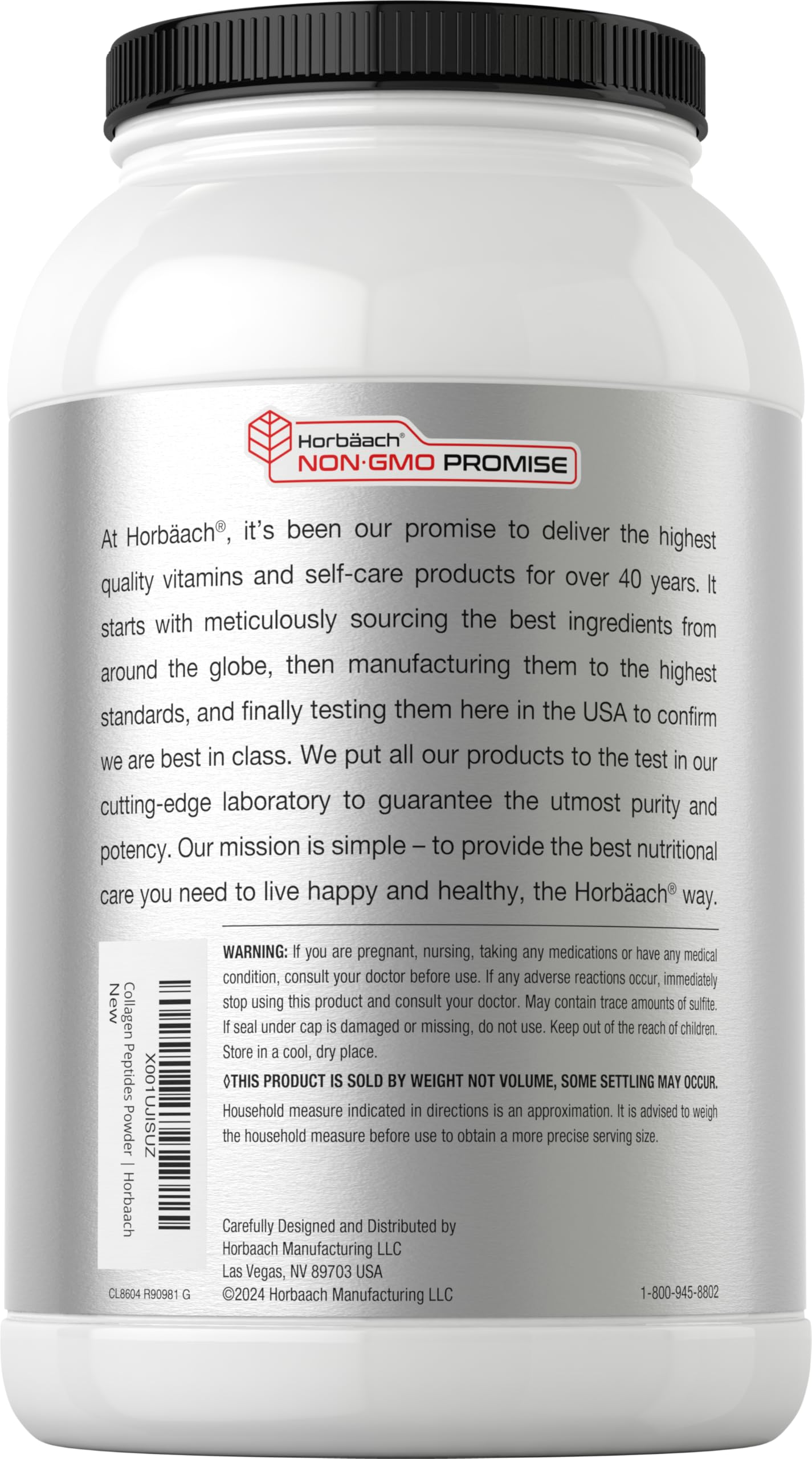 Type I & III collagen peptide powder, unflavored