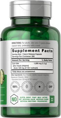 Close-up of 1200 mg Corn Silk capsules
