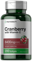 Front view of Horbaach Cranberry Pills bottle with label