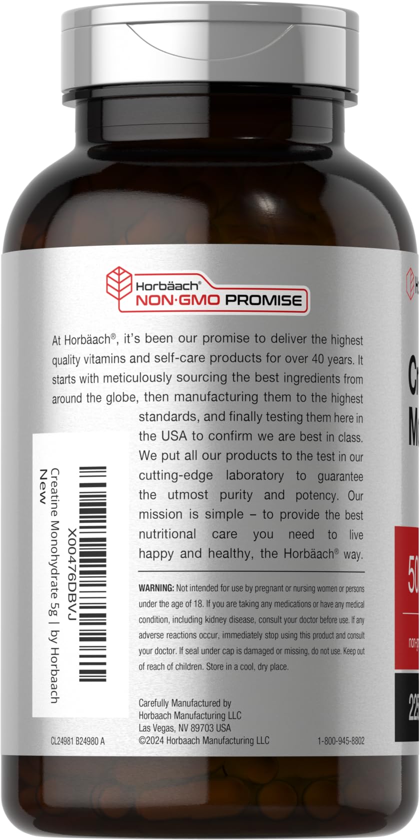 Creatine Monohydrate capsules close-up