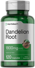 Horbäach Dandelion Root 1800mg bottle with label