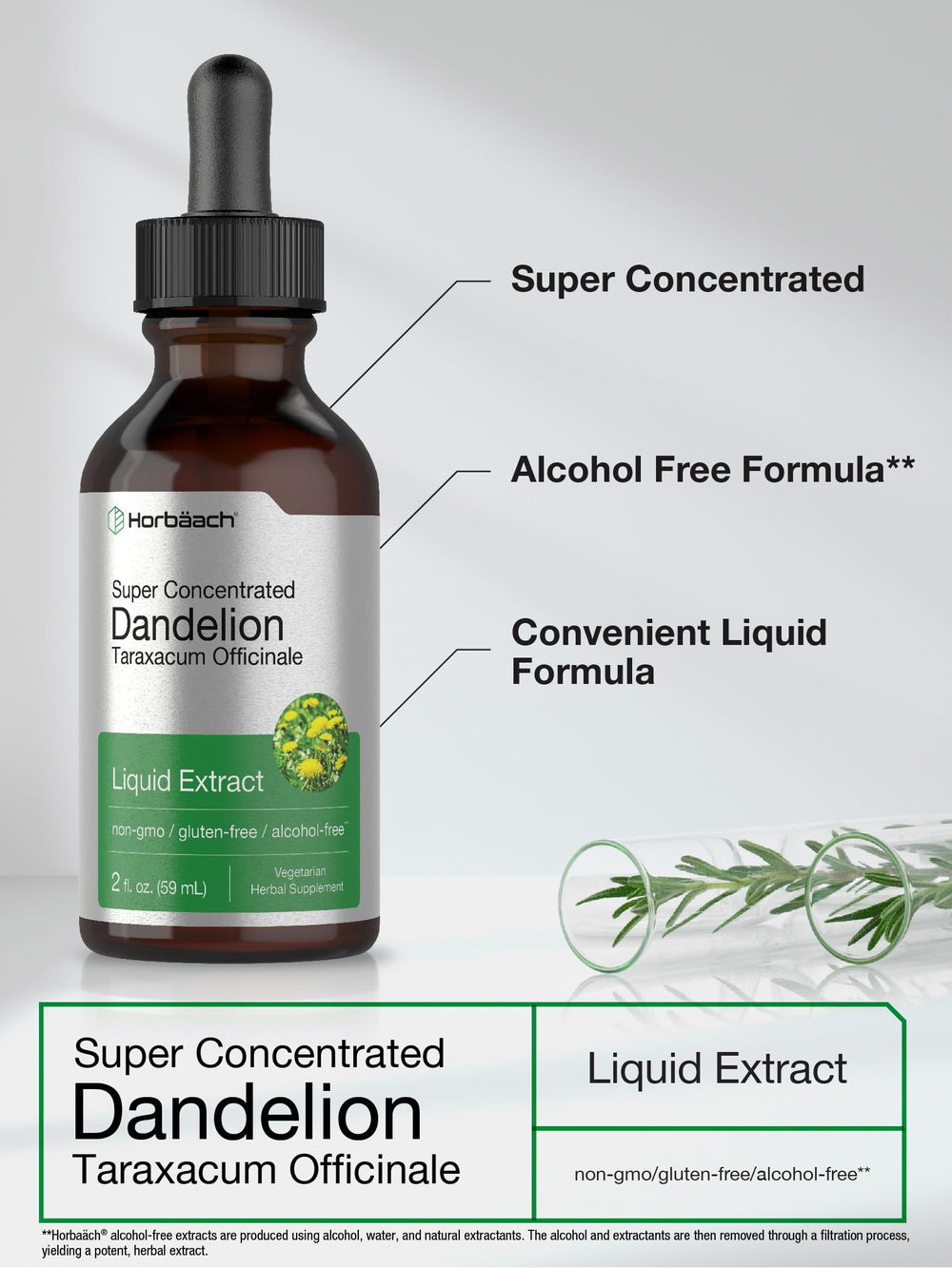 Herbal supplement packaging featuring Horbaach branding