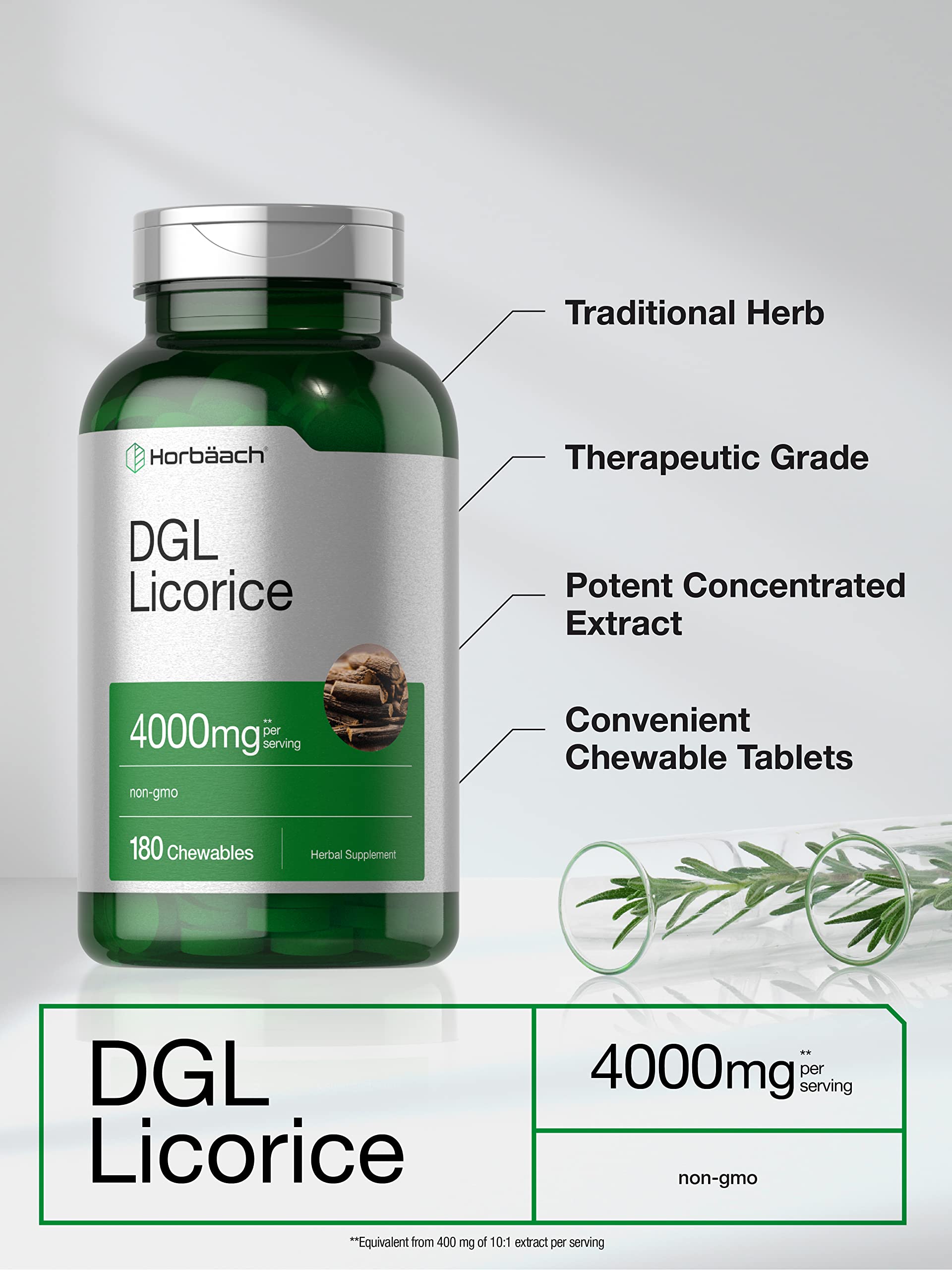 Diagram illustrating Deglycyrrhizinated Licorice Root Extract