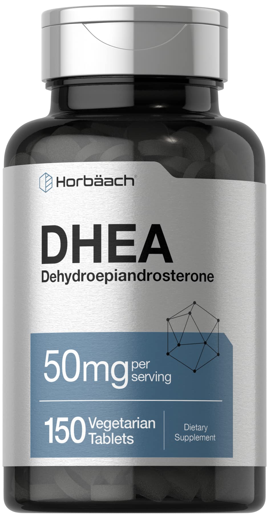 Horbäach DHEA 50mg bottle – front view